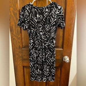 Black & White Midi Dress